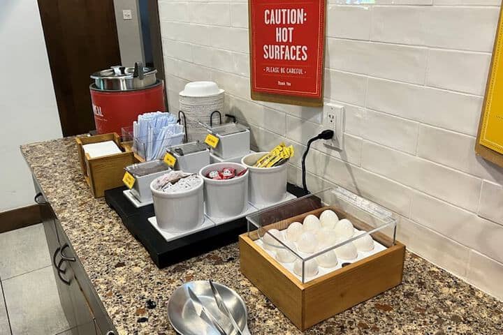 Breakfast buffet